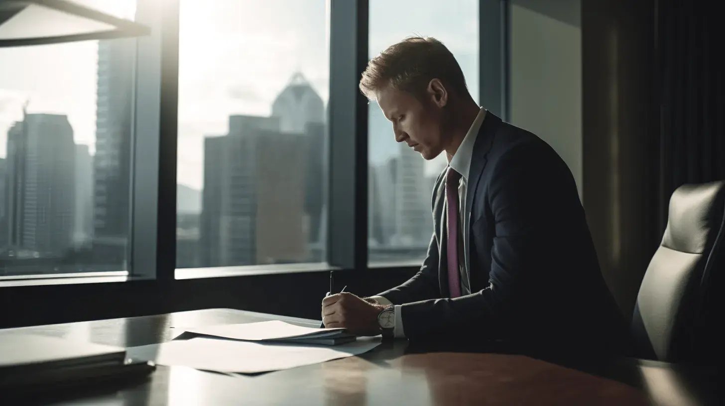 kenshincl_Modern_day_CEO_looking_at_a_checklist_CEO_in_a_slee_3ca76cb5-31ae-4493-ba59-d07ddfdc20ed_0 (1)
