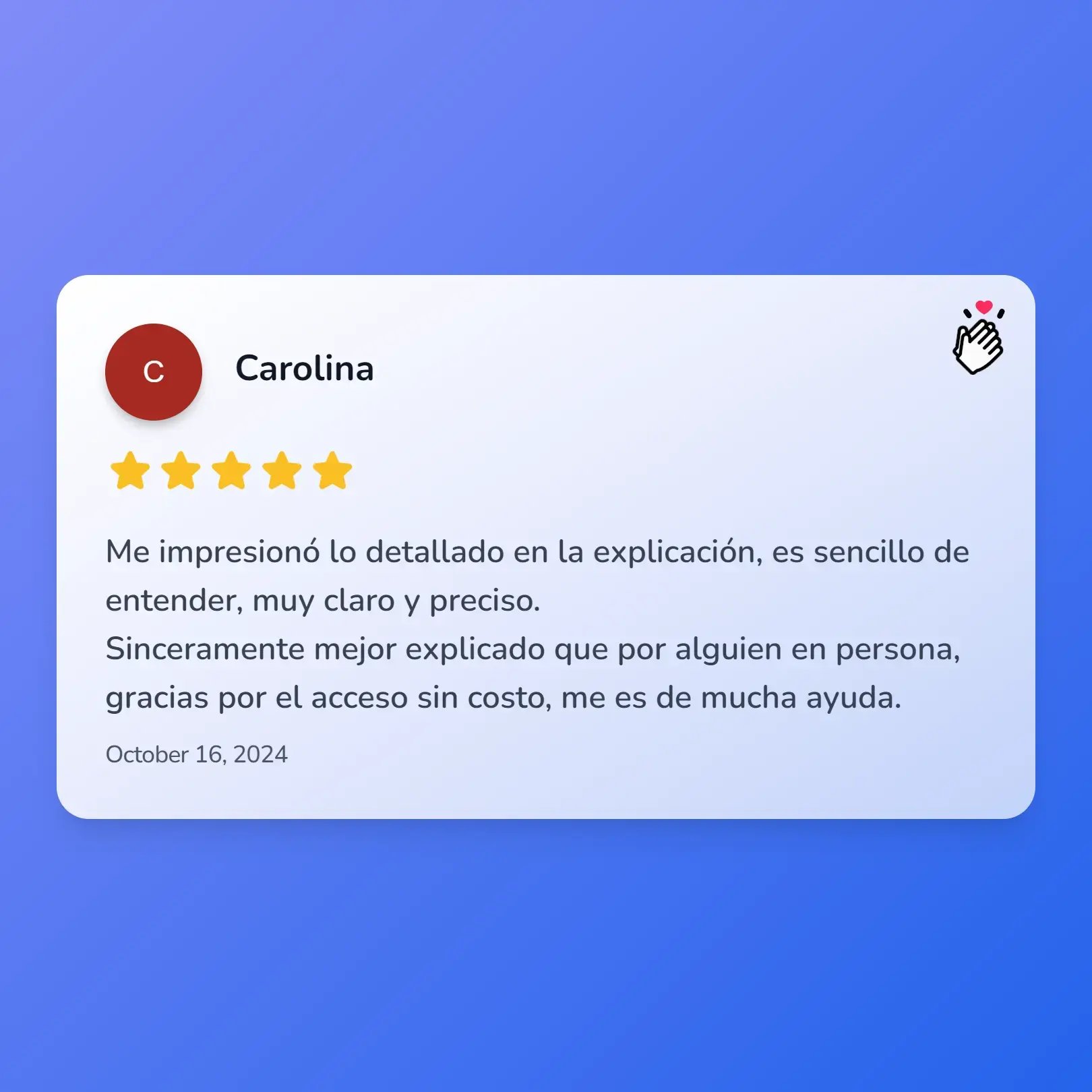 Testimonio Carolina